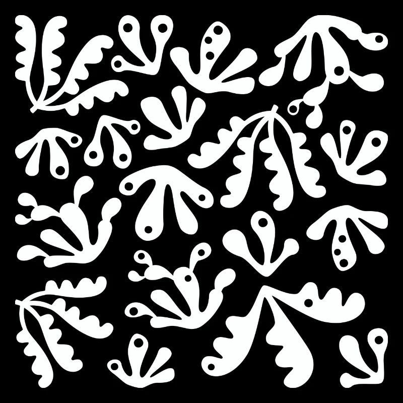 Abstrait Corail L Blanc