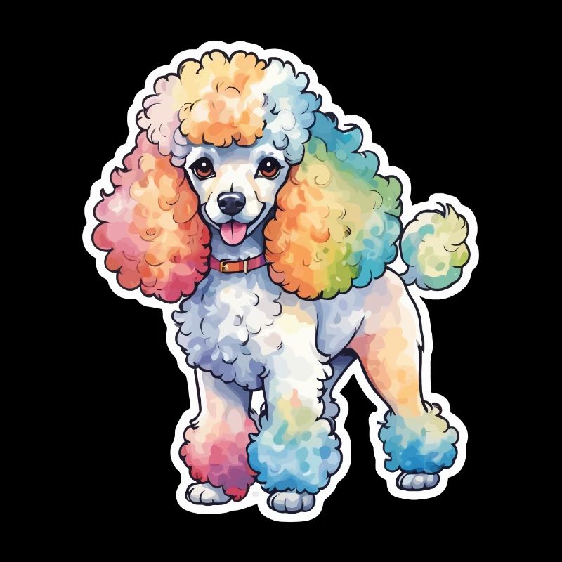 Poodle Watercolors