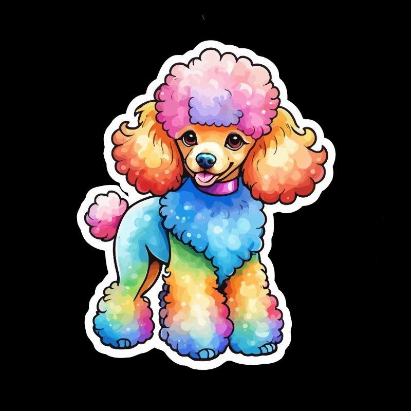 Caniche Aquarelles