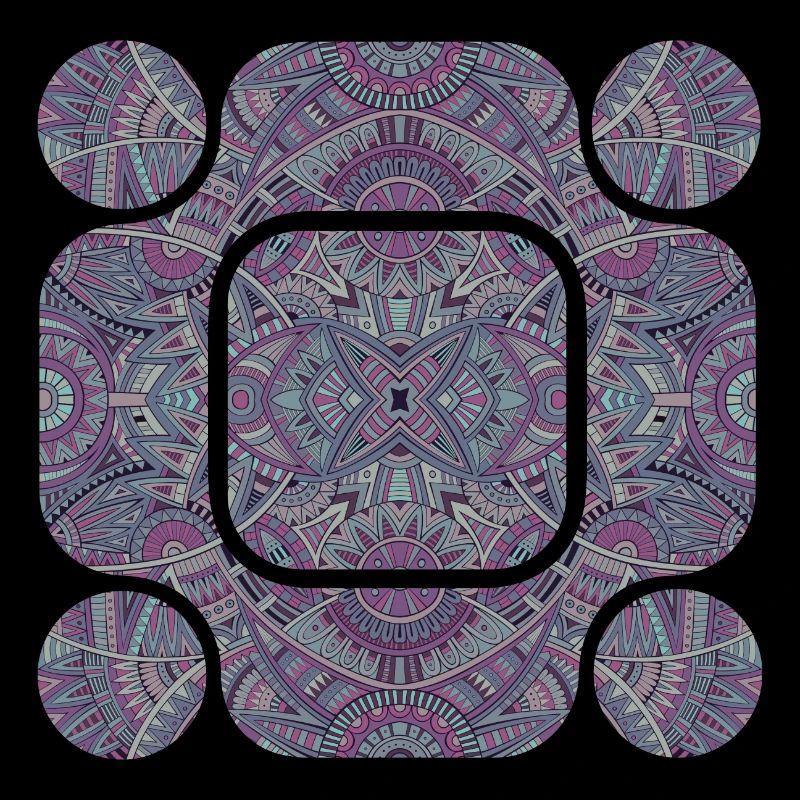 Violet Aztèque Abstrait