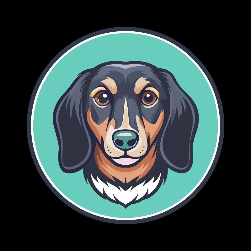Alpine Dachsbracke Hunderasse Karikatur Kawaii