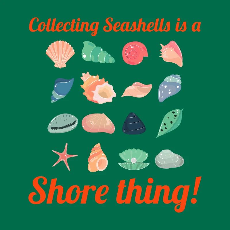 Seashells Collector Beachcomber Sea Shell Ocean