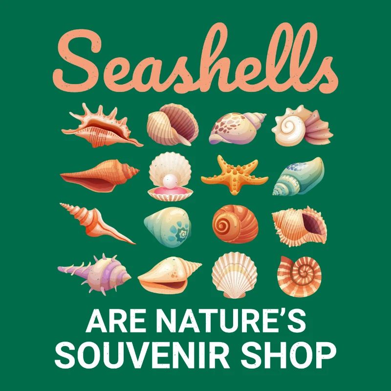 Seashells Collector Beachcomber Sea Shell Ocean