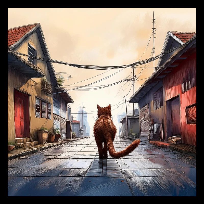 Chat de gouttière