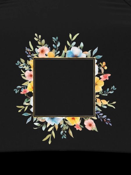 Floral design, square, customizable