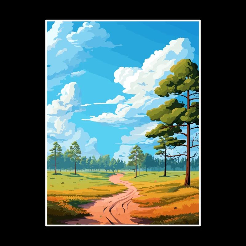 Cannock Chase Aonb Affiche de voyage Souvenir Peinture WP