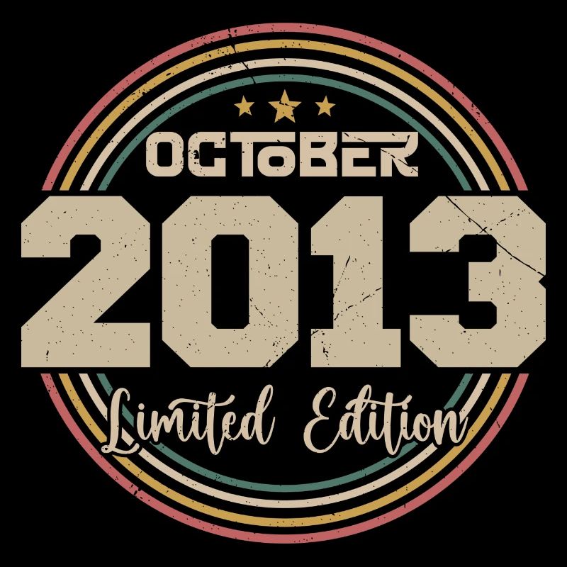 Born in October 2013 Retro Anniversary October 2013