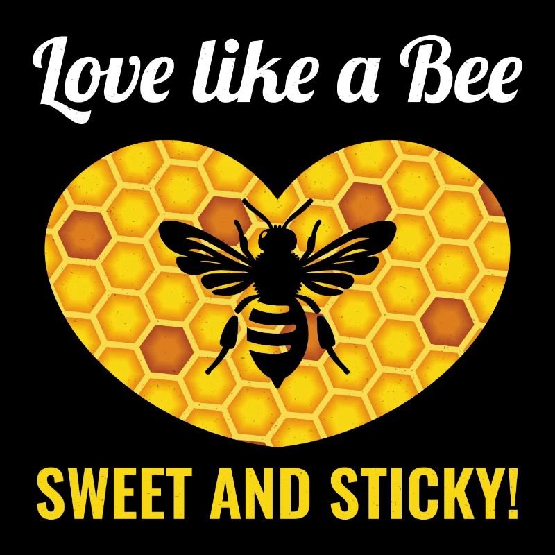 Honeybee Beekeeper Beekeeping Valentines Day Heart