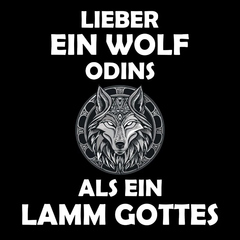 Walhalla Wolf Wölfe Odins Runen Nordischer Kompass