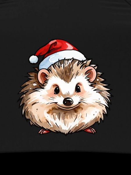 Hedgehog Christmas Drawing