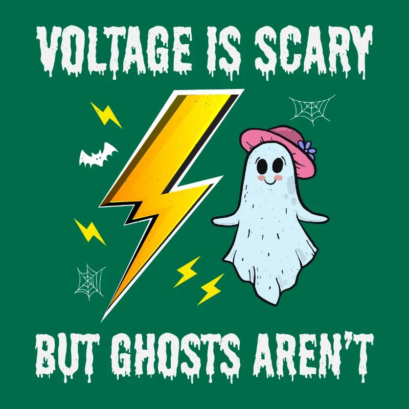 Electrician Halloween Electrical Technician Ghost