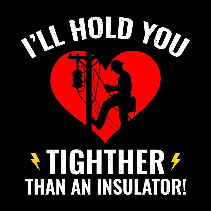 Lineman Valentine Isolator Liebe Humor Design