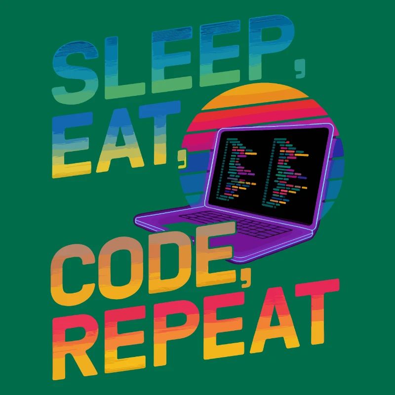 Sleep Eat Code Repeat Geschenk für Coder