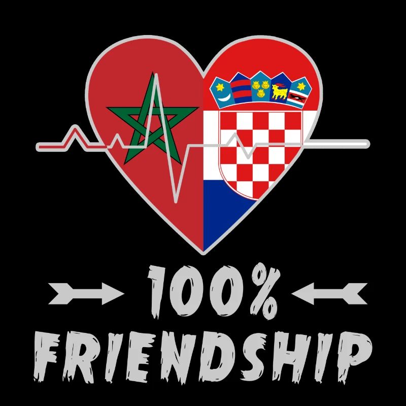 Marokko und Kroatien 100% Freundschaft