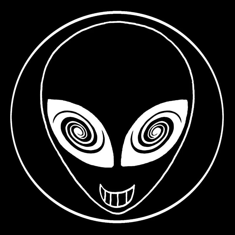 Extraterrestre blanc et galaxie
