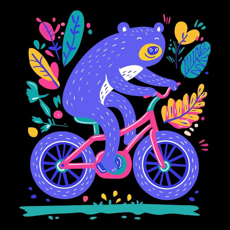 Bear on the Bicycle – Aventure colorée