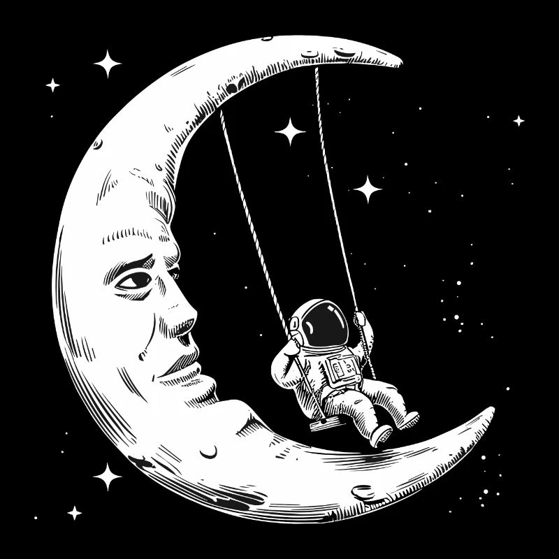 Balançoires lunaires d’astronaute
