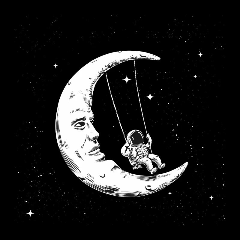 Balançoires lunaires d’astronaute
