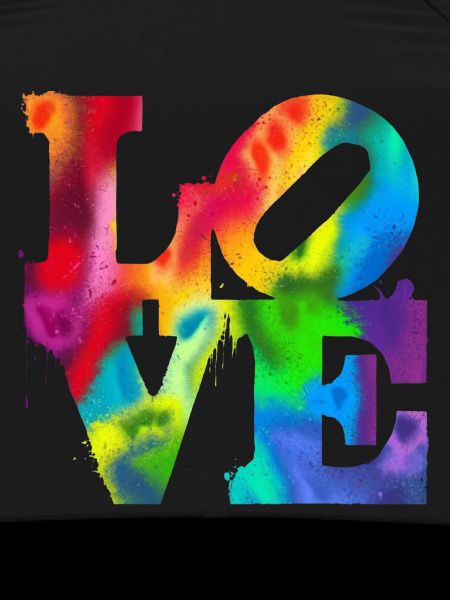 Rainbow Graffiti LOVE Burst