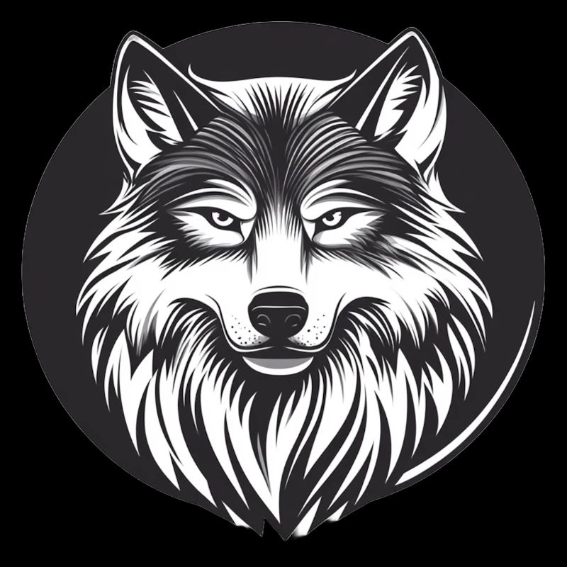 Wolf with a mesmerizing look