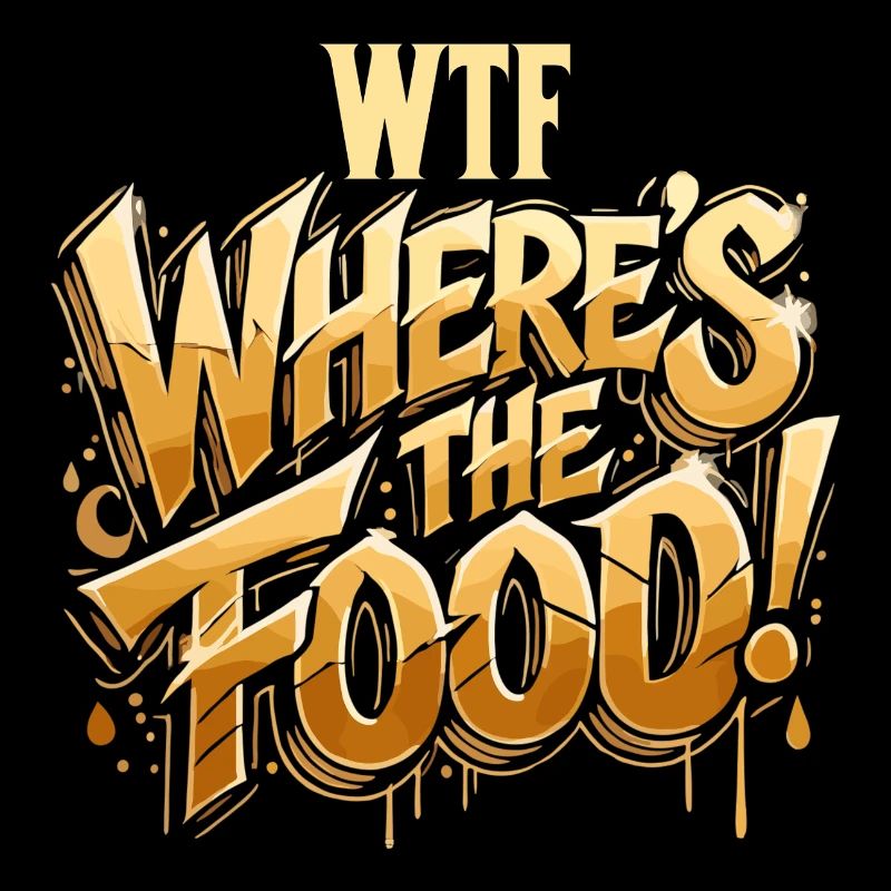 WTF Wo ist das Essen! witzig Gourmand Geschenk