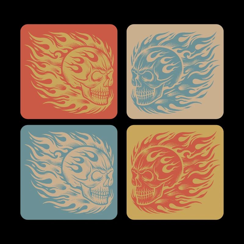 Flaming Skull – Biker & Rocker Style