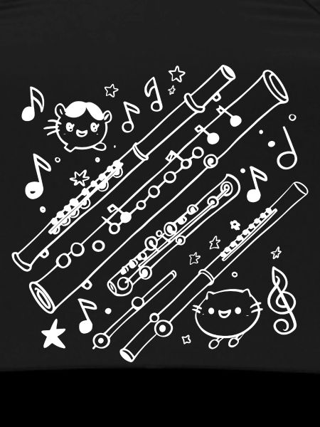 Flute Cartoon Look