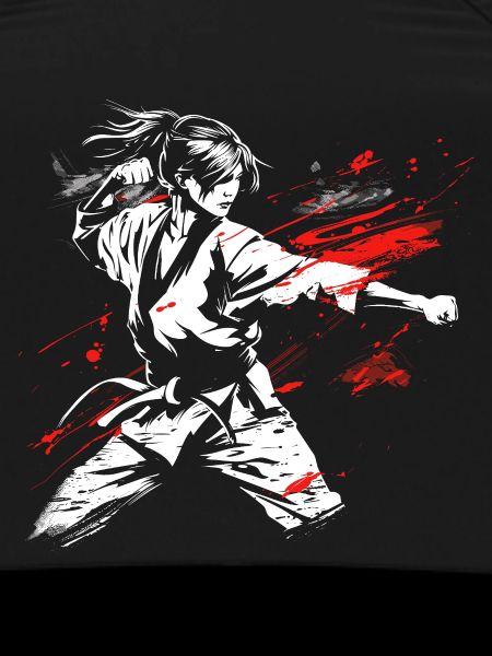 Female Karateka Drawing
