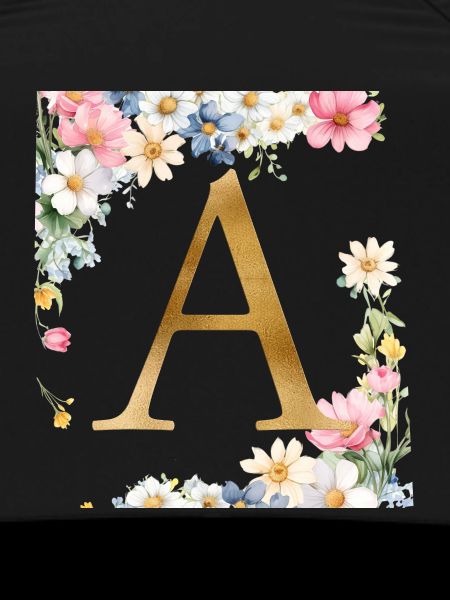 A Monogramm, Floral, personalisierbar