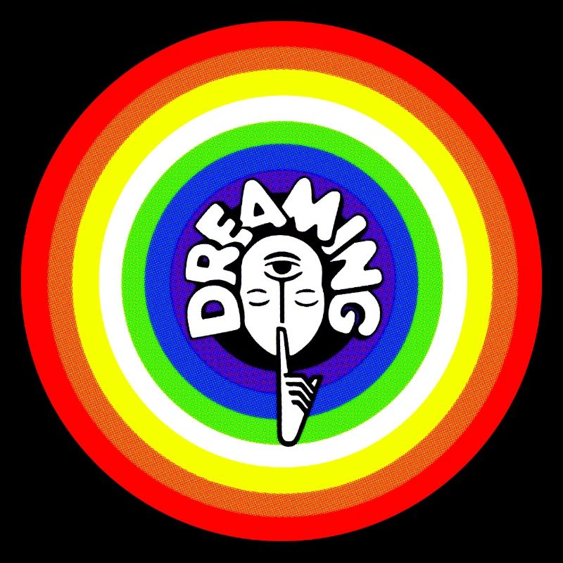 Psst! dreaming Träumer retro Regenbogen schlafen