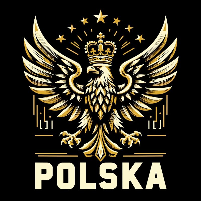 Poland Polska Eagle Gold Epic Flag Gift