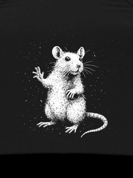 Freche Ratte mit Stil