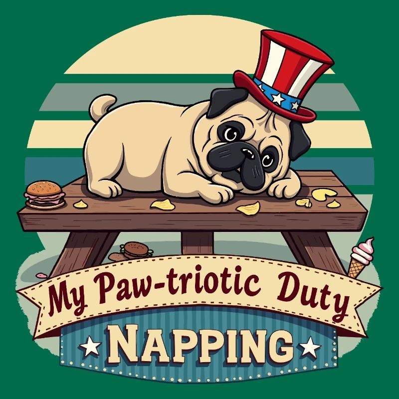 Mops Nickerchen