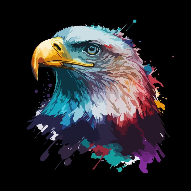 Aigle éclaboussant