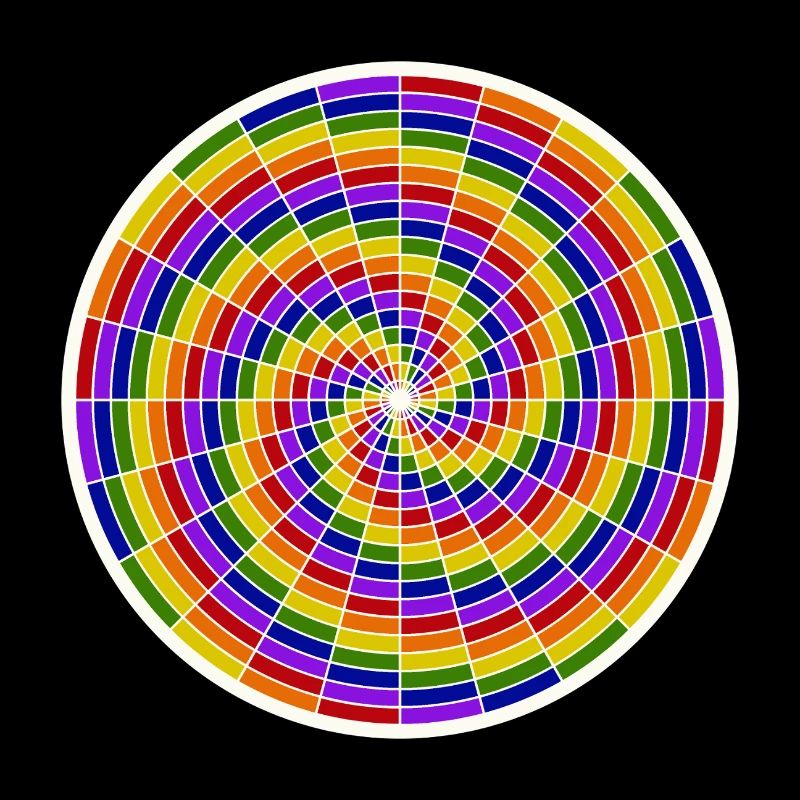 Colored Spiral Art Design