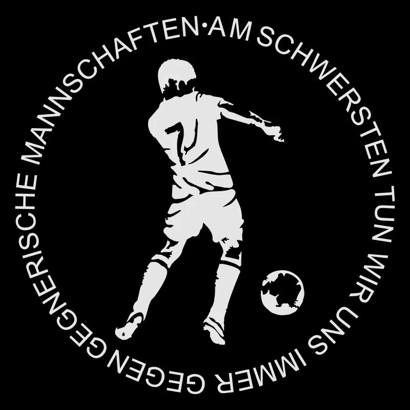 Fussballspieler mit Ball