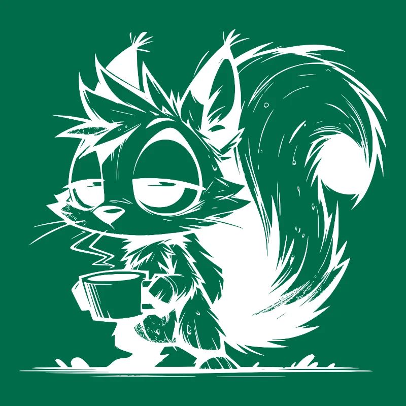 Please Do Not Disturb – Squirrel Coffee Time
