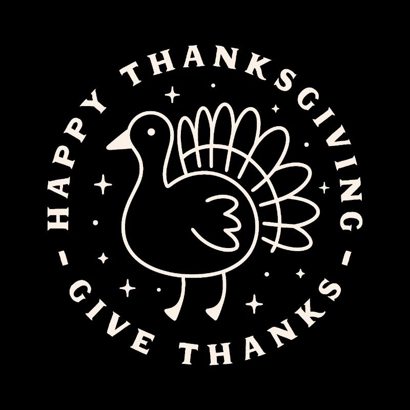 Joyeux thanksgiving rendre grâce salutations dinde