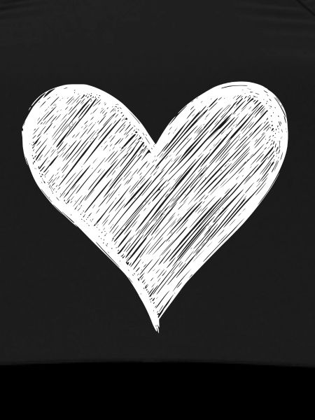 Hand-drawn heart motif