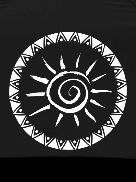 Geometric Sunburst Mandala Design