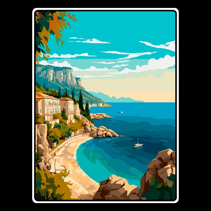Makarska Kroatien Klippen Mittelmeerküste