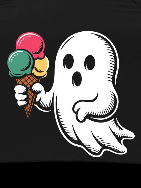 Geist mit Eiscreme Popart