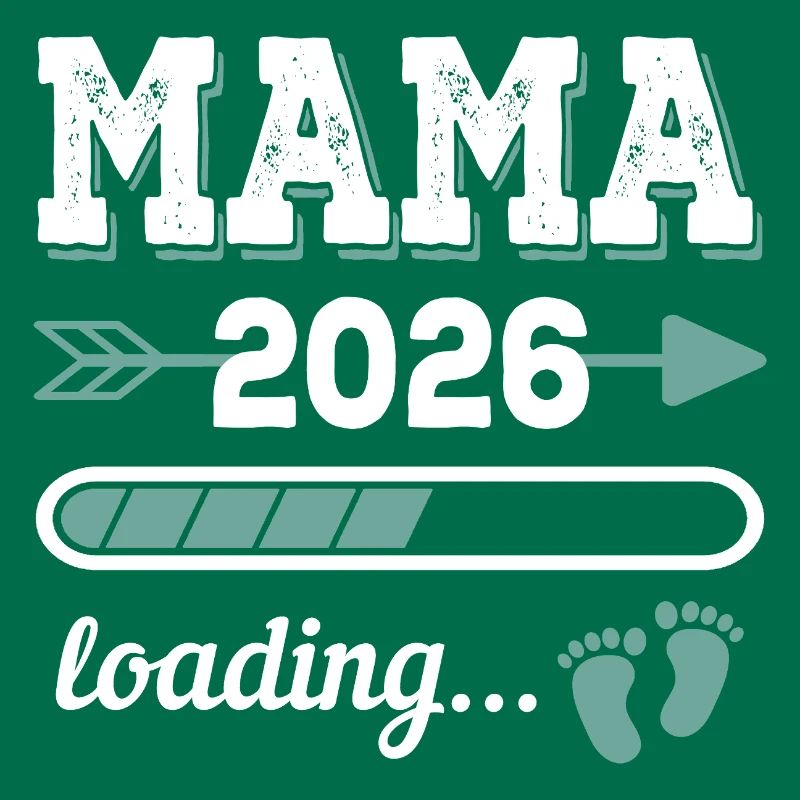 Mama 2026 Loading Werdender Mutter Geschenkidee