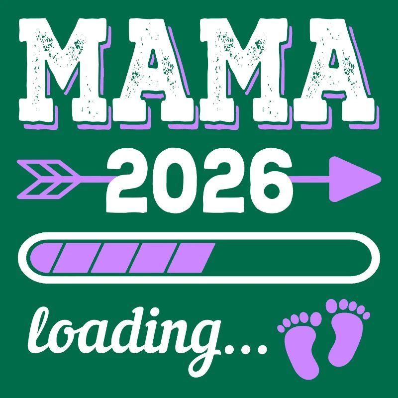 Mama 2026 Loading Schwangerschaft Geschenkidee