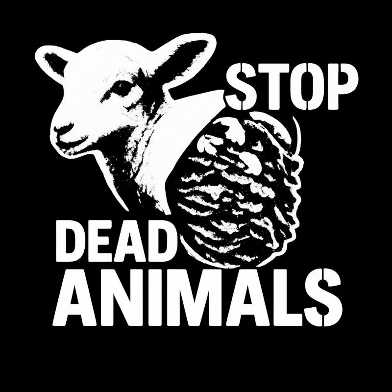 Animal welfare | Stop Dead Animals Sheep Graphic