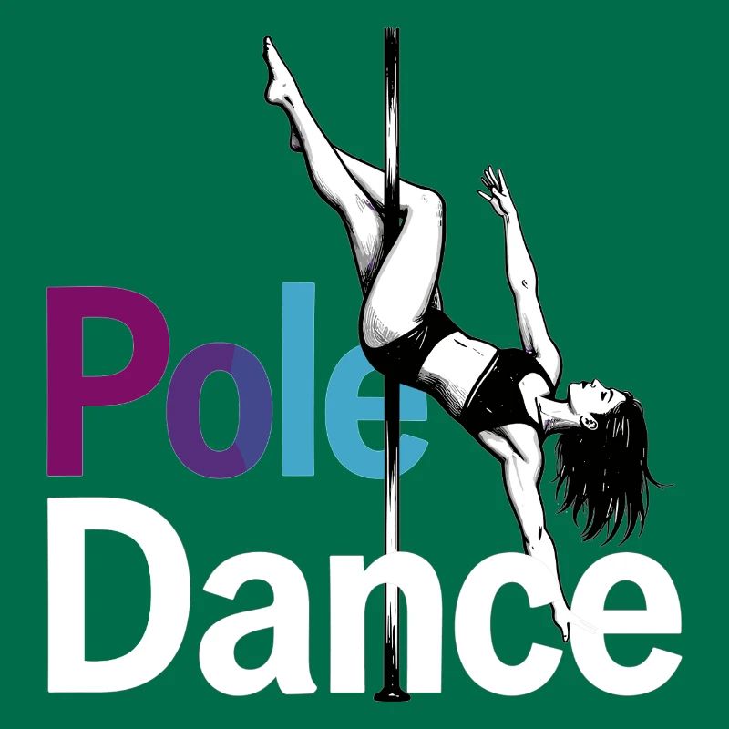 Pole Dance Pole Dancer Graphic Acrobatic Dance