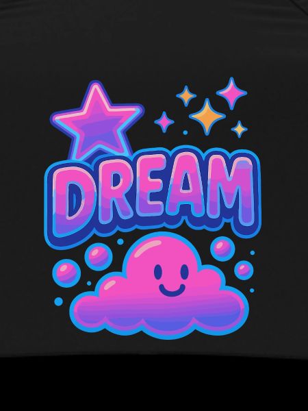 DREAM Cloud Neon Kawaii Motif