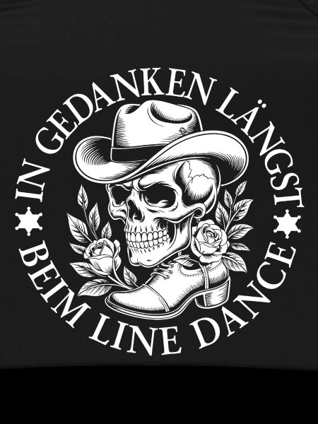 Skeleton in line dance style