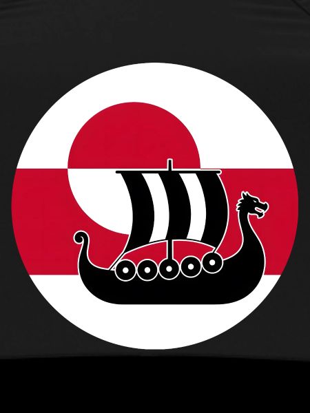 Greenland Flag Longship Design