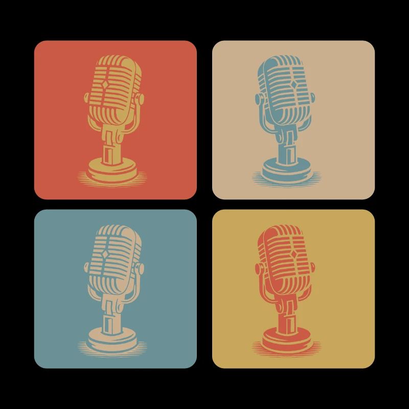 Retro Microphone Pop Art